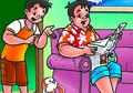 Paman Kikuk, Husin dan Asta: Tukar Kue