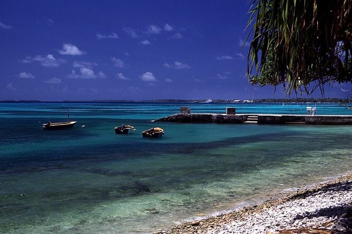 Salah satu pantai di Tuvalu