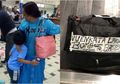 Tulisan di Tas Ibu Ini Bikin Geger Bandara! Lihat Kata-katanya Moms