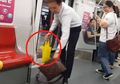 Ditertawakan Seisi Penumpang Kereta, Rupanya Isi Kantong Plastik Pria Ini 'Berkeliaran' Ke Mana-mana