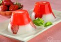 Ceriakan Buka Puasa Dengan Lembutnya Puding Jeli Leci Stroberi