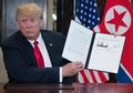 Kim Jong Un dan Donald Trump Akhirnya Bertemu Juga, Begini Isi Kesepakatan Keduanya