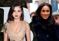 Intip Gaya Meghan Markle dan Selena Gomez Kenakan Gaun Bermotif Sama