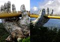 (Foto) Melihat Keindahan Jembatan Emas Dengan Tangan Dewa di Vietnam yang Viral di Media Sosial