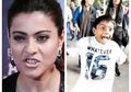 Kajol Berteriak ke Anak Bungsunya Karena Bertingkah Kocak di Bandara