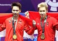 Kevin Sanjaya-Marcus Gideon Lelang Kaos dan Raket, Terjual Rp 500 Juta