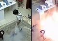 (Video) Bocah Ini Hampir Celaka saat Hoverboard yang Dinaikinya Tiba-tiba Meledak, Adiknya pun Nyaris Terluka