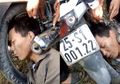Pria ini Tak Menyadari Jika Kepalanya Tersangkut di Sela Knalpot Motor, kok Bisa?