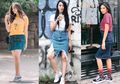 Deretan OOTD Modis Denim Skirt Ala Seleb Tanah Air, Kepoin Yuk!