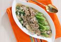 Sajian Cepat Dan Praktis Siang Ini, Baby Pokcoy Siram Sukiyaki Telur Kocok yang Nikmat!