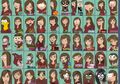 Wah, Ilustrator Ini Menggambar 50 Versi Kartun dari Wajahnya!