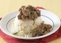 Resep Masak Nasi Siram Kambing Lada Hitam, Cocok Untuk Bekal Ataupun Sarapan Istimewa Besok Pagi