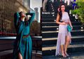 Gaya Fashion Slit Dress Seksi ala Tata Cahyani eks Tommy Soeharto