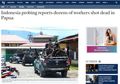 Tragedi Pembantaian 31 Pekerja di Nduga, Media Asing Ikut Soroti Aksi Brutal KKB di Papua