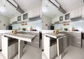 Pakai Furnitur Lipat , Dapur Mungil di Apartemen Ini Jadi Luas Banget