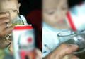 Viral Video Balita 'Dicekoki' Bir, Orang Dewasa di Sekitarnya Malah Tertawa dan Terus Menyuruhnya Minum