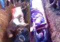 (Video) Upacara Pemakaman Menjadi Kacau Setelah Peti Jenazah Jatuh Terbalik di Liang Kubur