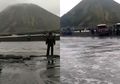 Viral Video Banjir Membentuk 'Sungai Dadakan' di Lautan Pasir Gunung Bromo, Ini Kata TNBTS