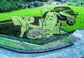 Melukis di Atas Sawah, Lihat Ketika Sawah Disulap Jadi Lukisan Indah