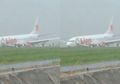 BREAKING NEWS: Pesawat Lion Air Tergelincir di Bandara Supadio Pontianak, Berikut Penampakannya!