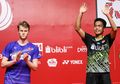 Indonesia Masters 2020 - Detik-detik Pukulan Anthony Ginting Bikin Antonsen Nyangkut di Net