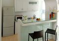 Dapur Gaya Modern, Perpaduan Bentuk Geometris & Warna Terang
