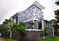 Fasad menarik Beton berlubang