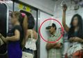 Tak Berdaya Dipepet Tiga Sosok Seksi di Kereta, Seorang Pria Lakukan Hal Tak Terduga, Ini yang Terjadi