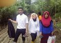 Salut! Walau Badai dan Longsor Menghadang, Pasangan Pengantin Ini Tetap Semangat Laksanakan Akad Nikah