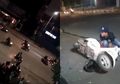 Viral Video Gang Motor Ngamuk di Kemang, Rusak Motor di Jalanan Hingga Melukai Warga Sekitar