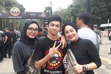 Penonton Konser Guns N' Roses di Jakarta, Kamis (8/11/2018)