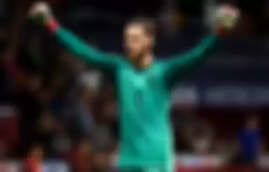 MADRID, SPAIN - MARCH 27:  David De Gea of Spain celebrates his sides first goal during the internat