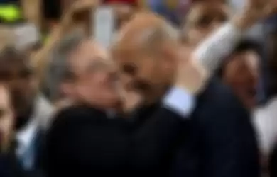 MILAN, ITALY - MAY 28: King Felipe VI of Spain looks on as Head coach Zinedine Zidane of Real Madrid