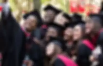 Suasana wisuda Fakultas Hukum Universitas Harvard.