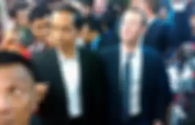 Jokowi (kiri), Mark Zuckerberg (kanan)