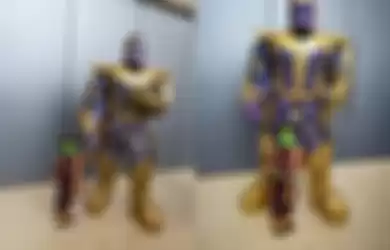 Cosplay Thanos dan Gamora Kecil oleh Ayah-Anak Ini Viral di Internet