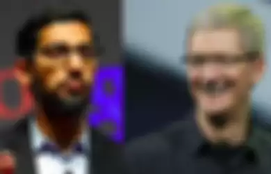 Tim Cook dan Sundar Pichai