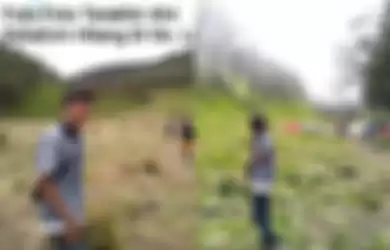 Ftoto-foto terakhir Alvi sebelum hilang di Gunung Lawu. 