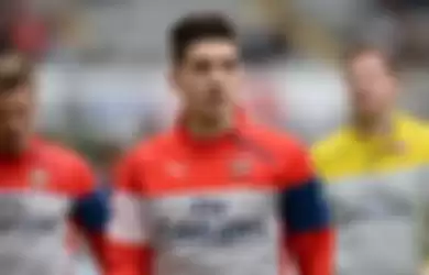 Hector Bellerin sedang berlatih bersama skuad Arsenal