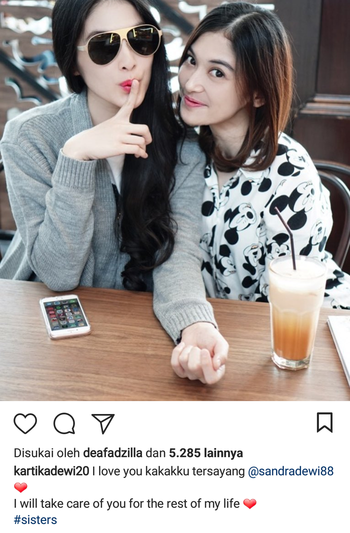 Kekompakan Sandra Dewi dan Kartika Dewi