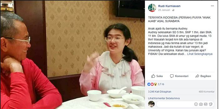 Audrey dan Dahlan Iskan