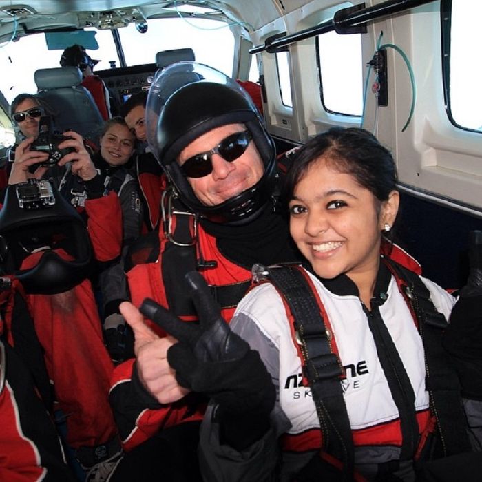 Ishita Panchal Sebelum Skydiving