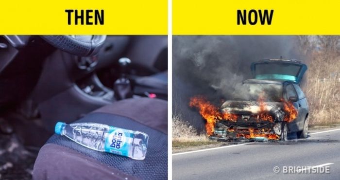 menyimpan air botol dalam mobil bisa picu ledakan