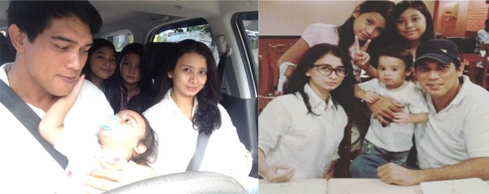 Sutan saat berpergian dengan keluarganya