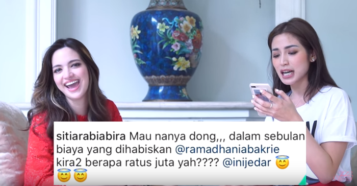 Pertanyaan mengenai pengeluaran bulanan