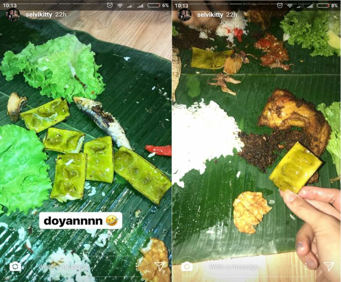 Selvi Kitty Makan Pete