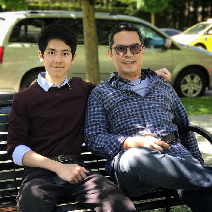 Emir Mahira dan ayahnya