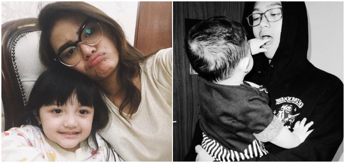 Aurel dan Azriel bersama Arsy dan Arsya