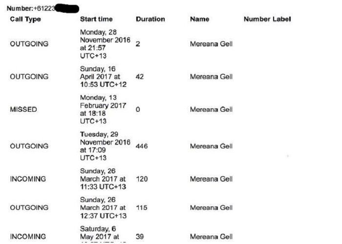 Riwayat panggilan Facebook, Sumber: nextren