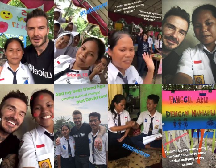 Instagram Stories David Beckham diambil alih oleh Sripun